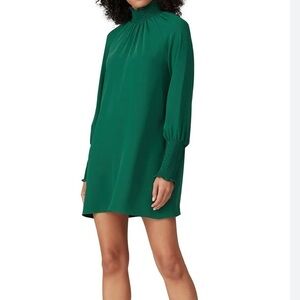 Amanda Uprichard Naoemi Long Sleeve Green Dress SIZE MEDIUM